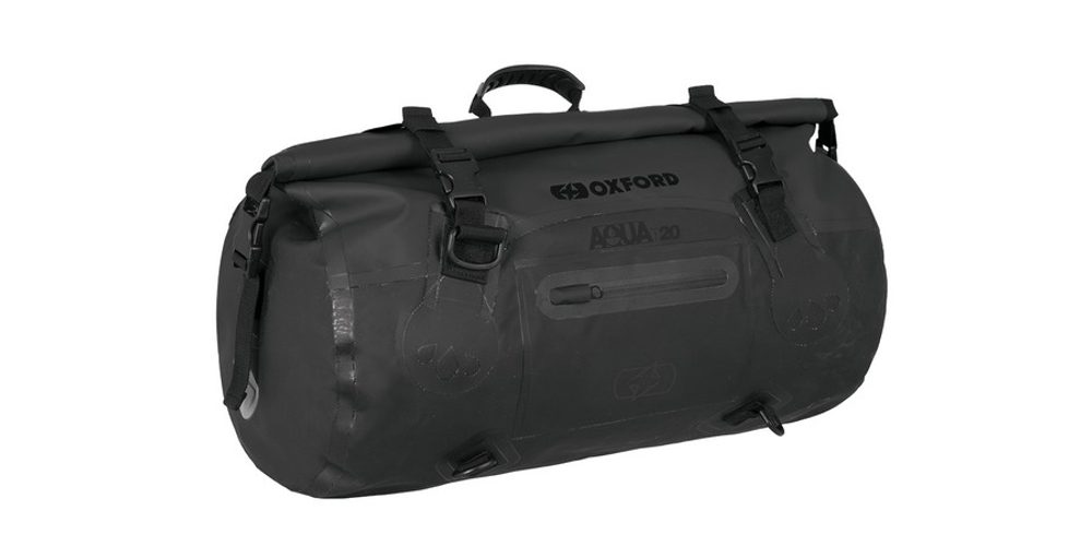 OXFORD Nepromokavý vak na motorku OXFORD AQUA Roll Bag T20, černý 20l