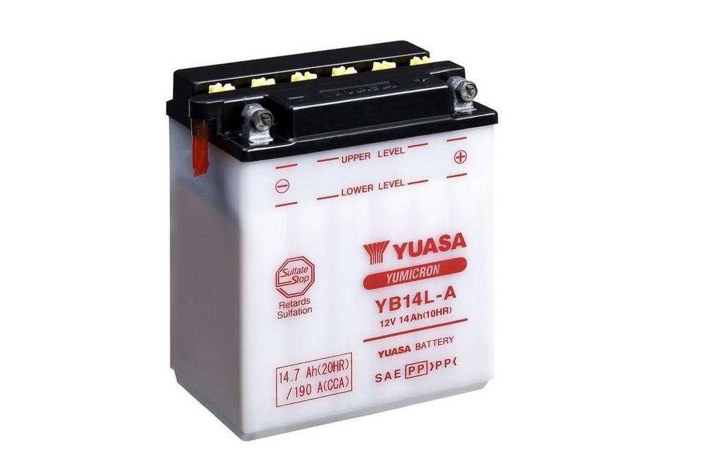 YUASA Yumicron akumulátor bez kyseliny YUASA YB14L-A