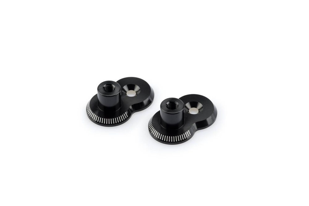 PUIG Adjustable footpegs relocation adaptors kit PUIG 3838N 20mm černý