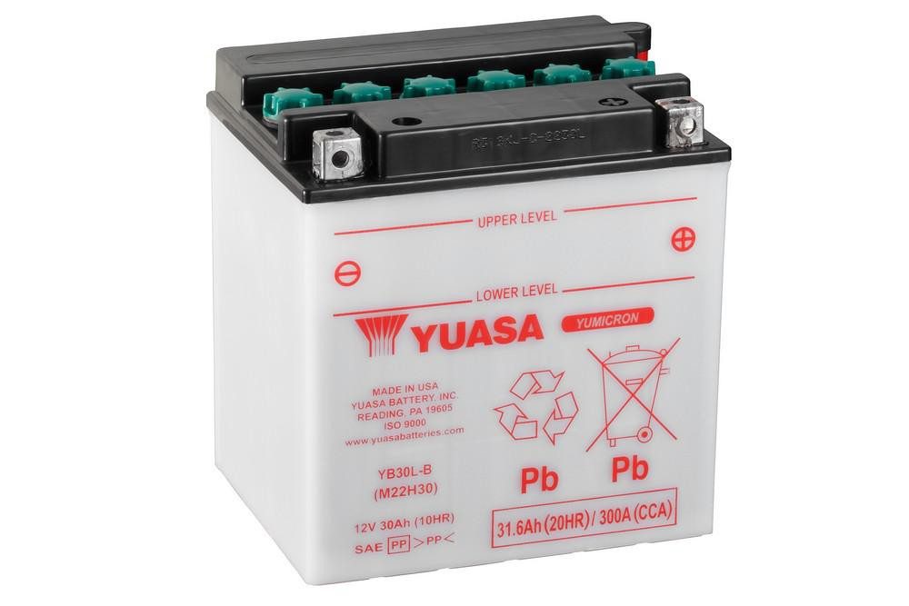 YUASA Yumicron akumulátor bez kyseliny YUASA YB30L-B