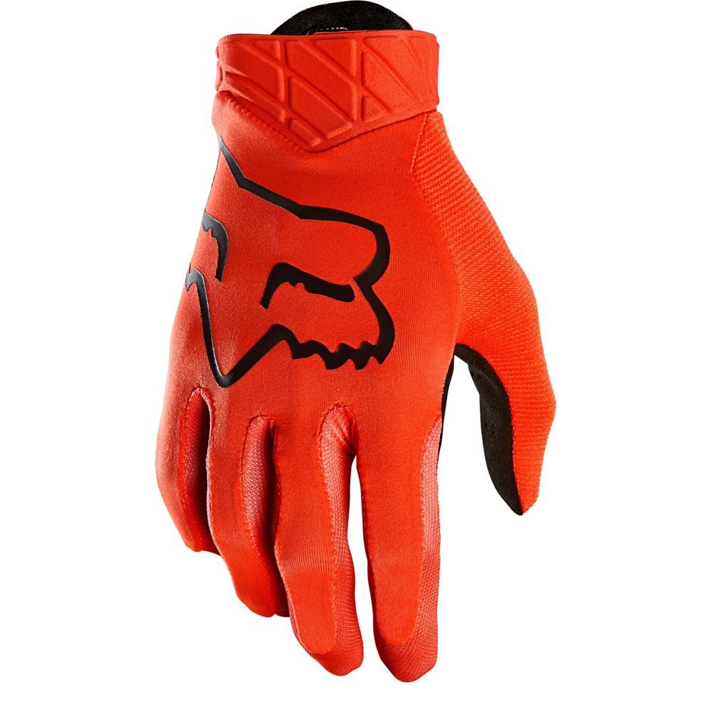 FOX Motokrosové rukavice FOX AIRLINE MX22 - oranžová - 2XL