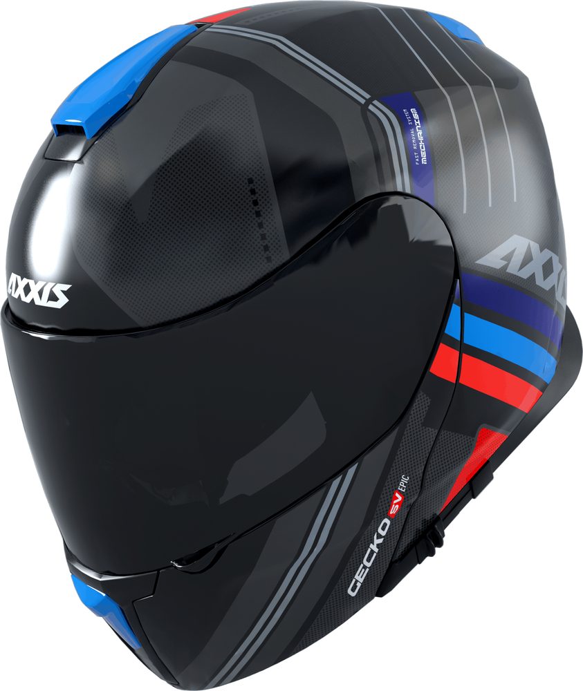 AXXIS Výklopná helma AXXIS GECKO SV ABS Epic B1 matná černá - XL