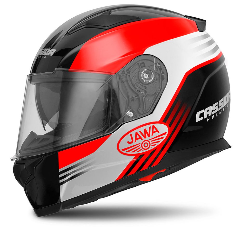CASSIDA helma Apex Jawa - červená - 2XL