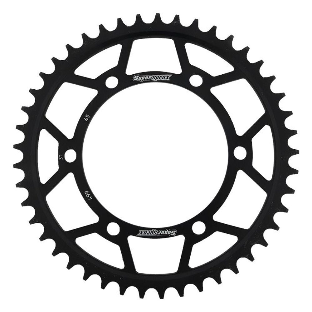 SUPERSPROX Řetězová rozeta SUPERSPROX RFE-499:45-BLK černý 45 zubů, 530
