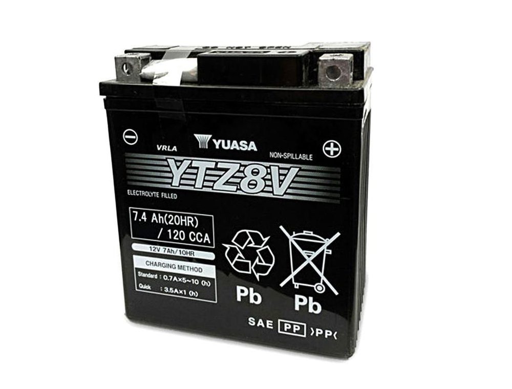 YUASA Továrně aktivovaná motocyklová baterie YUASA YTZ8V