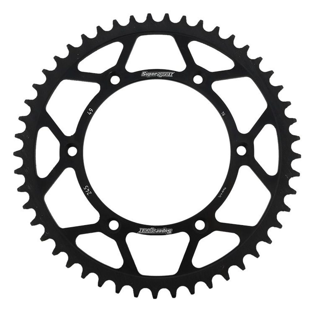 SUPERSPROX Řetězová rozeta SUPERSPROX RFE-245:49-BLK černý 49 zubů, 520