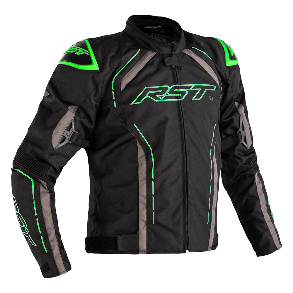 RST Pánská textilní bunda RST S-1 CE / JKT 2559 - zelená neon - 48