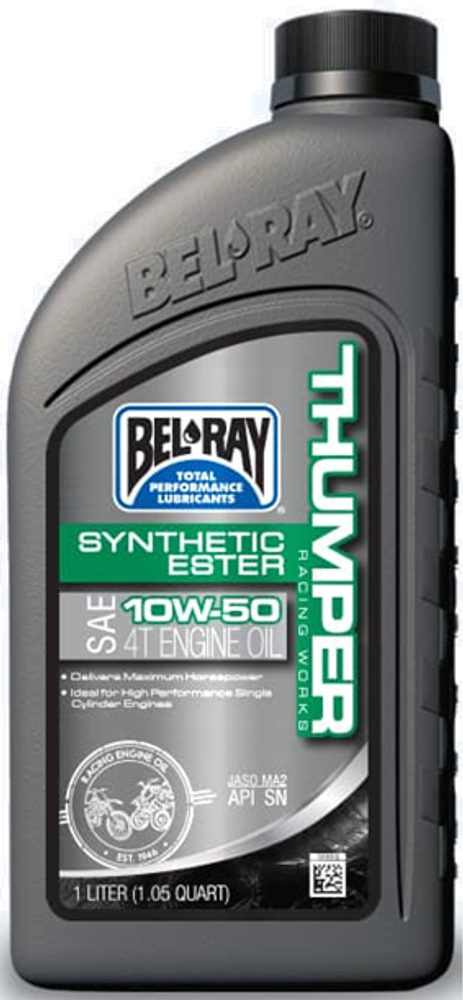 Bel-Ray Motorový olej Bel-Ray THUMPER RACING WORKS SYNTHETIC ESTER 4T 10W-50 1 l
