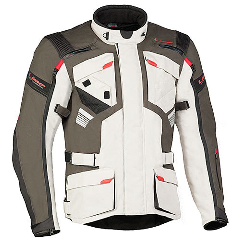 MBW Textilní třívrstvá bunda MBW GT ADVENTURE JACKET - béžová - 56