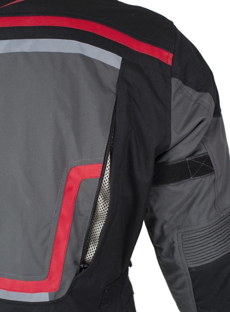 MBW Cestovní textilní bunda MBW ADVENTURE PRO JACKET - šedá