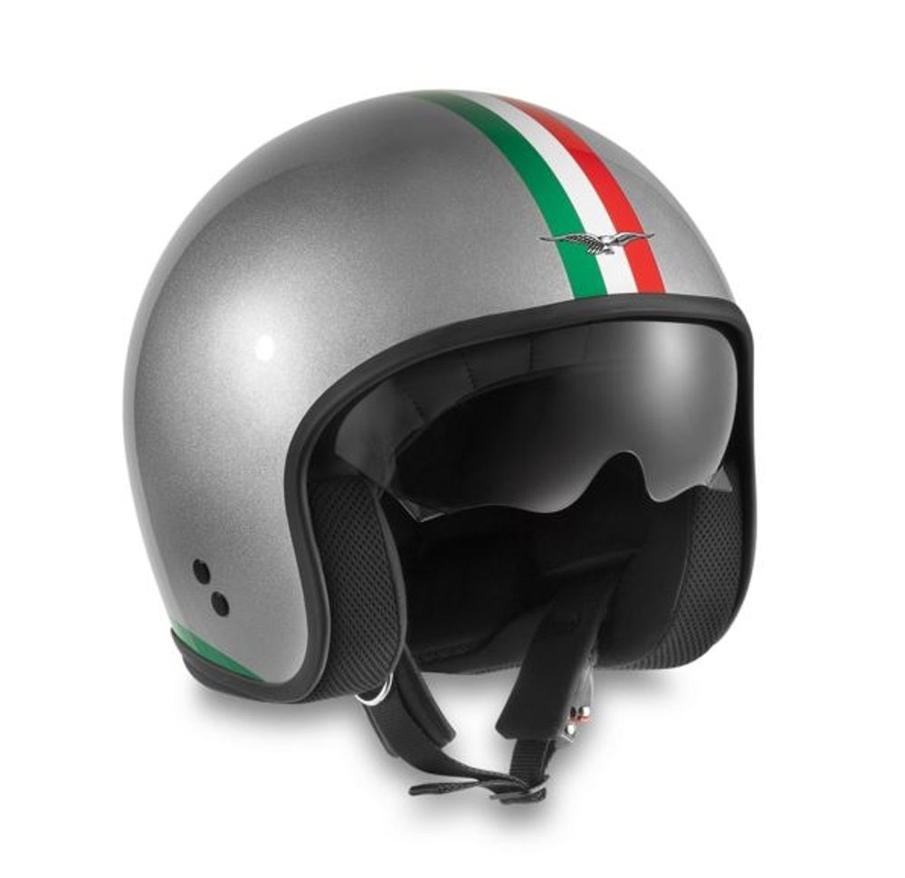 Moto Guzzi Helma Moto Guzzi Italian Pride silver - S
