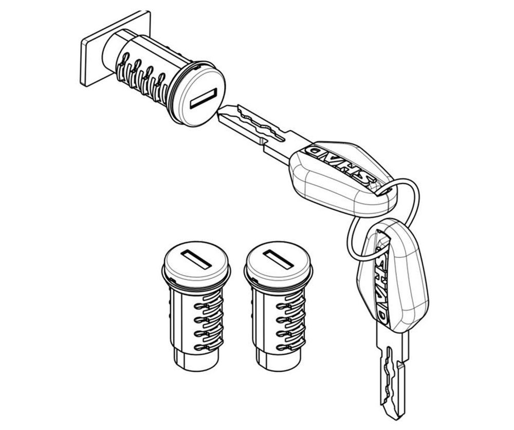 SHAD Replacement locks & keys SHAD TERRA D1TRBOR