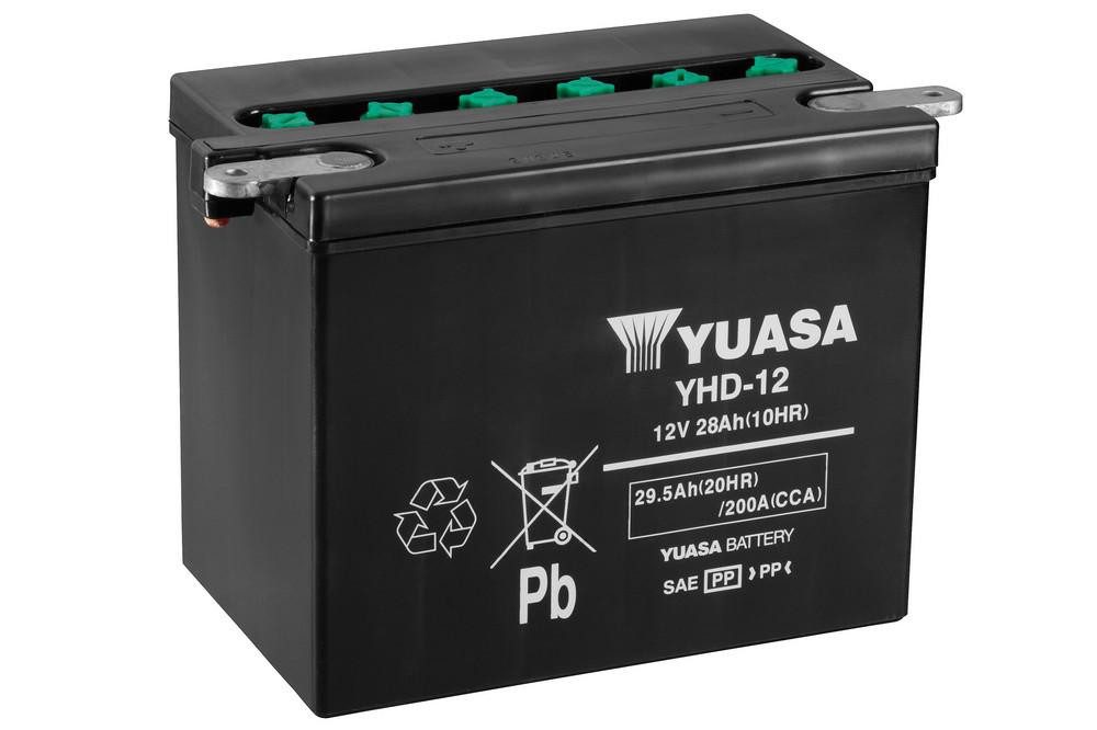 YUASA Konvenční 12V akumulátor bez kyseliny YUASA YHD-12