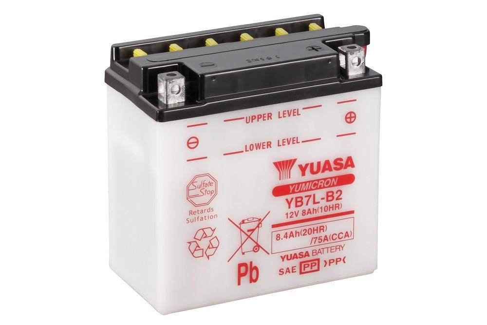 YUASA Yumicron akumulátor bez kyseliny YUASA YB7L-B2