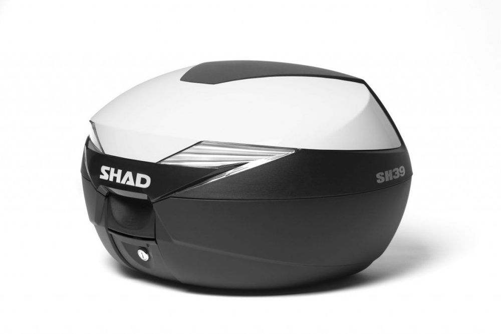 SHAD Vrchní kufr na motorku s barevným krytem SHAD SH39 bílá