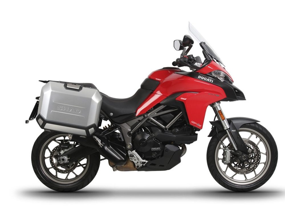 SHAD Kompletní sada bočních hliníkových kufrů SHAD TERRA 47L/47L, včetně montážní sady SHAD DUCATI MULTISTRADA 950 / 1200 / 1260