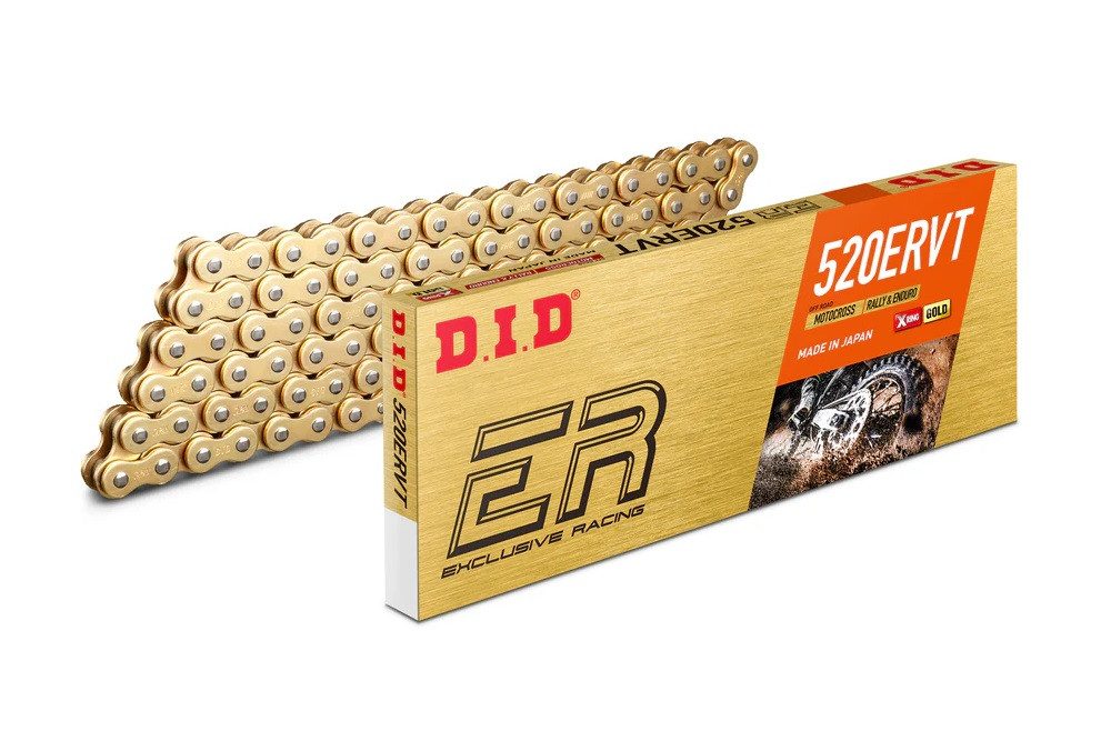 D.I.D Chain Závodní řetěz enduro D.I.D Chain 520ERVT 120 L Zlatá/Zlatá