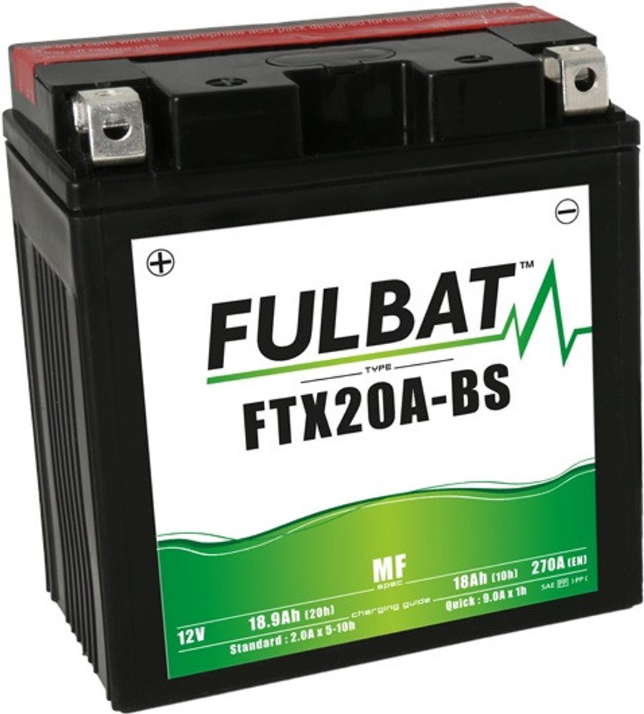 FULBAT Bezúdržbová motocyklová baterie FULBAT FTX20A-BS (YTX20A-BS)