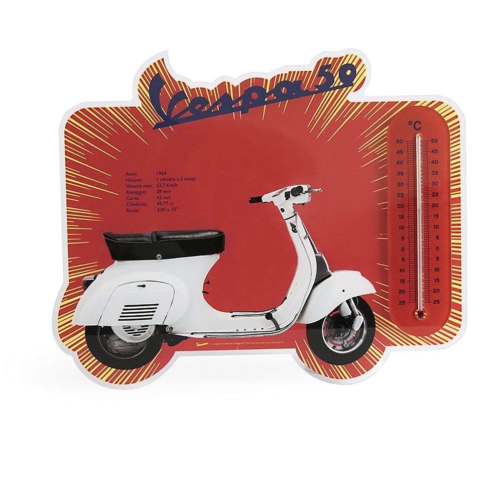 Vespa Nástěnný teploměr VESPA 1964 - červená