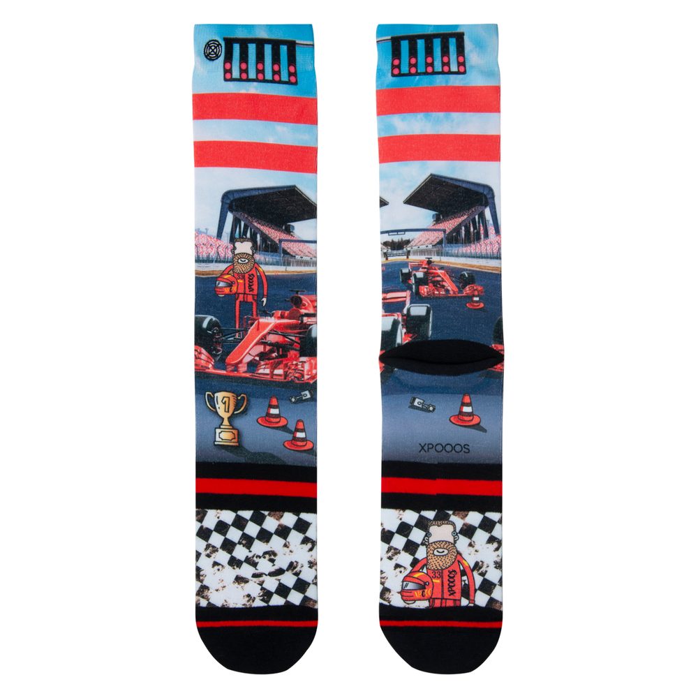 XPOOOS Ponožky XPOOOS "Luke Racing F1" - 43-46