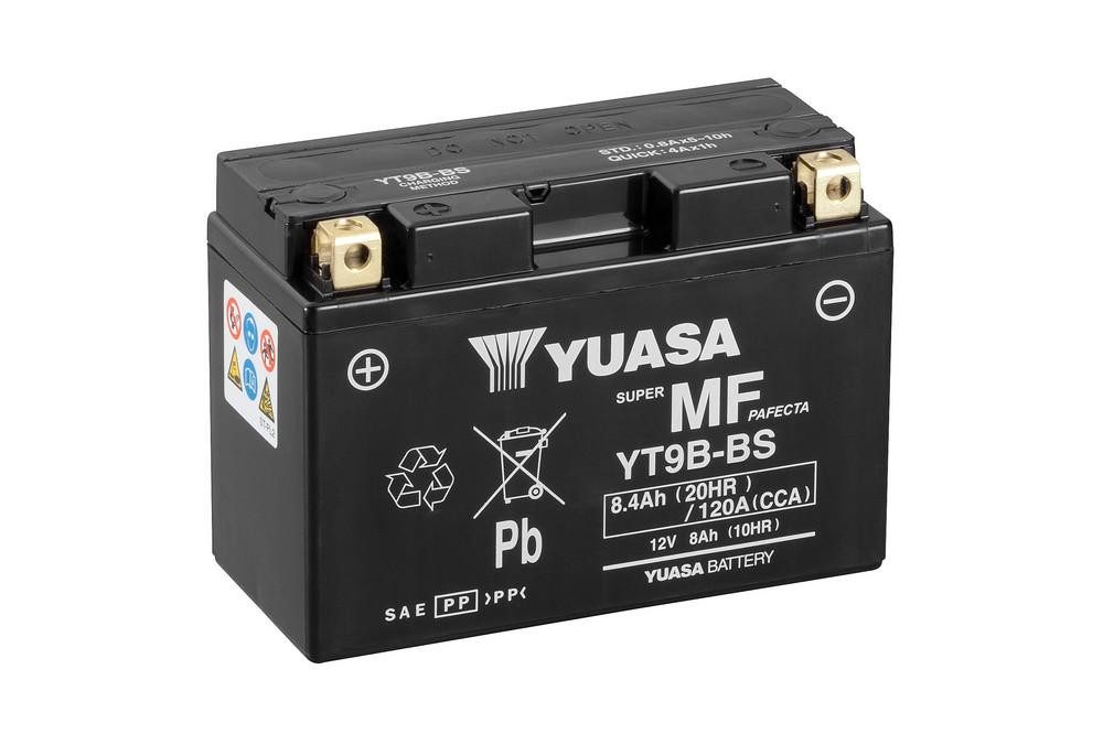 YUASA Továrně aktivovaná motocyklová baterie YUASA YT9B