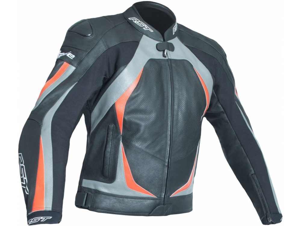  Kožená bunda RST BLADE II / JKT 2845 - šedá/červená