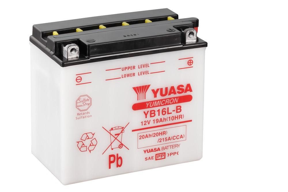 YUASA Yumicron akumulátor vč. kyseliny YUASA YB16L-B