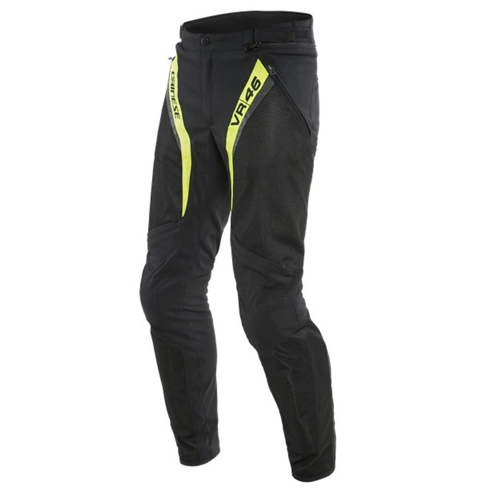 Dainese Pánské letní kalhoty Dainese VR46 GRID AIR TEX - fluo žlutá - 48