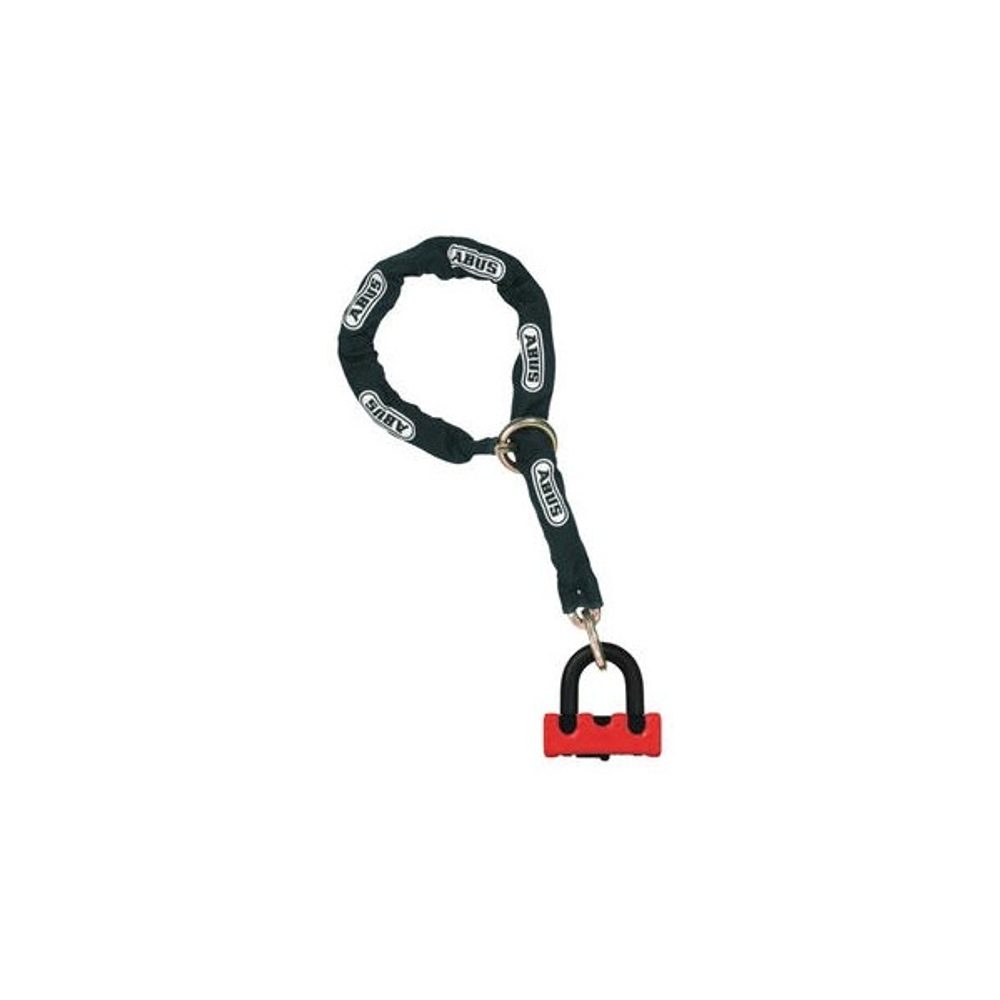 ABUS Řetězový zámek ABUS 67/105HB50 red + 10KS120 black loop GRANIT Power XS