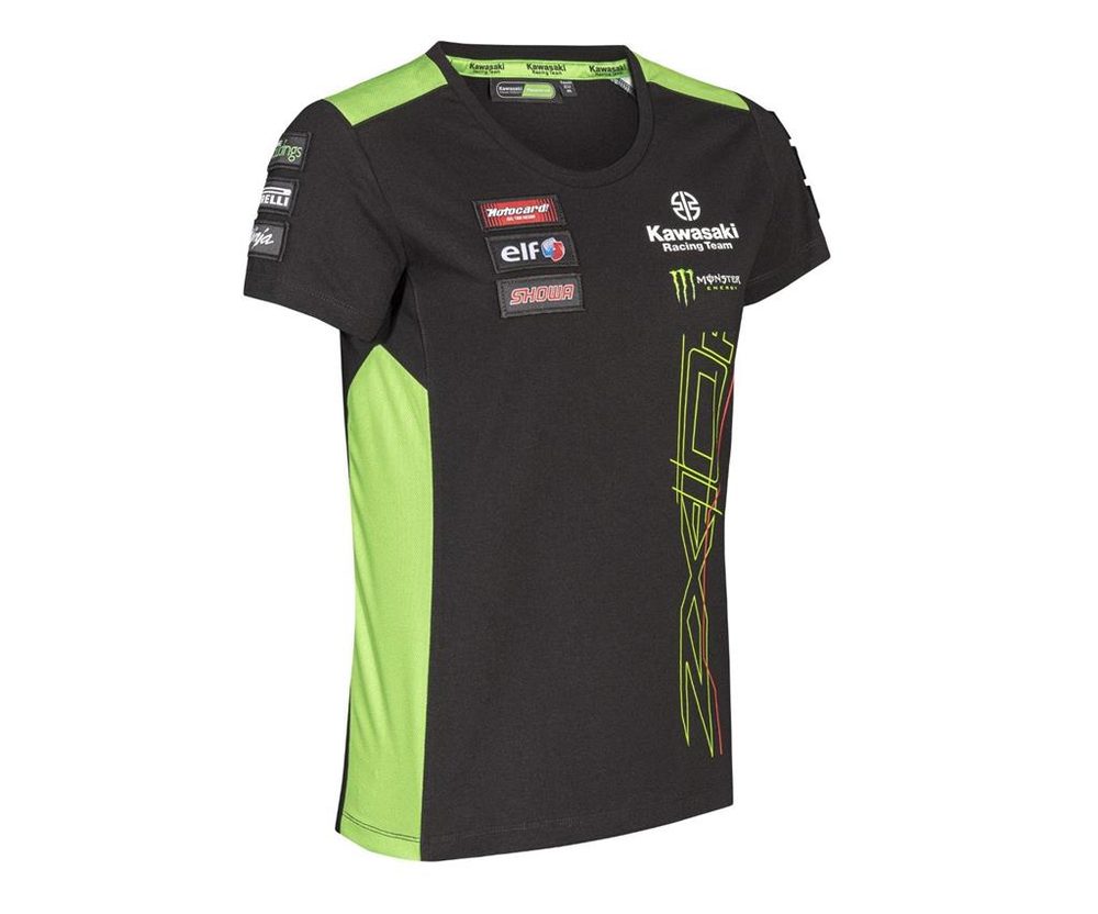 Kawasaki Dámské tričko Kawasaki Racing Team WSBK 2023 - černá