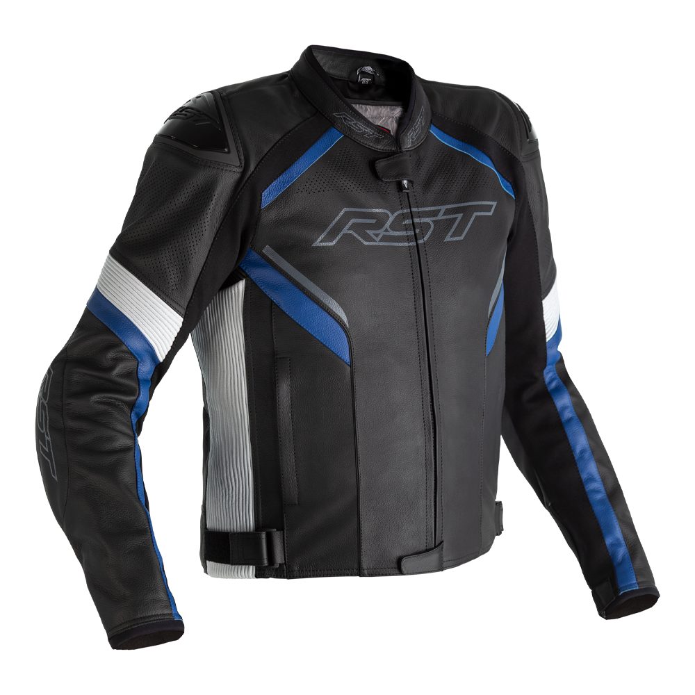 RST Pánská kožená bunda RST SABRE AIRBAG CE / JKT 2529 - modrá - L