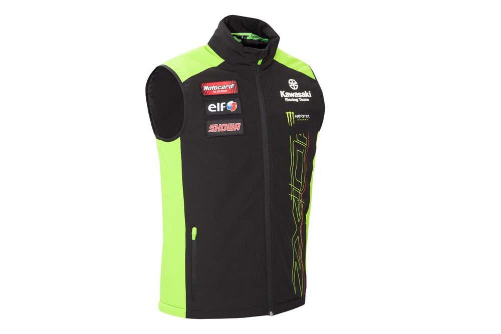 Kawasaki Pánská vesta Kawasaki Racing Team WSBK 2023 - černá