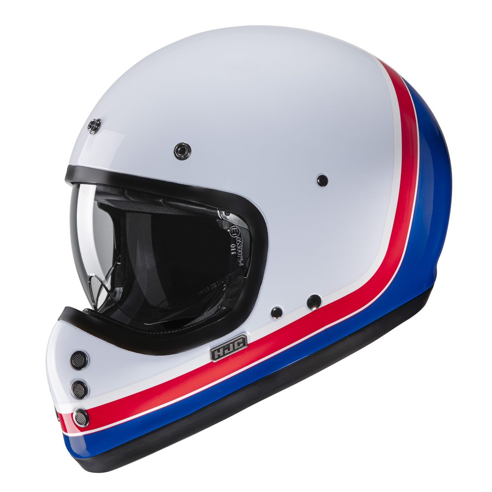 HJC Retro helma HJC V60 Scoby MC21 - trikolóra - L