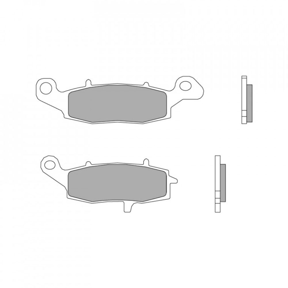 BREMBO Brzdové destičky BREMBO 07KA19SR