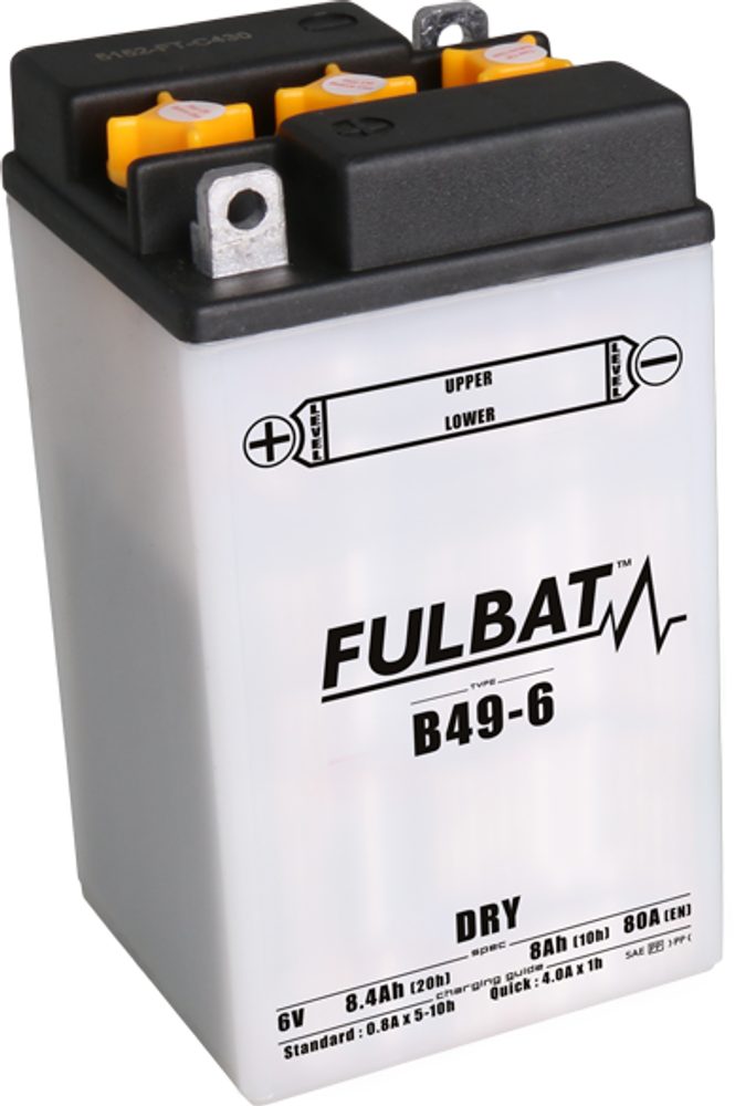FULBAT Konvenční motocyklová baterie FULBAT B49-6 Včetně balení kyseliny