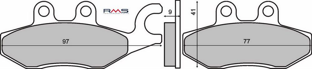 RMS Brzdové destičky RMS 225102600 organické