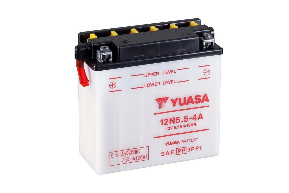 YUASA Konvenční 12V akumulátor bez kyseliny YUASA 12N5.5-4A
