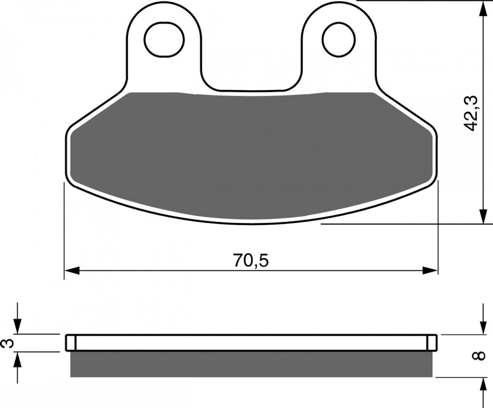 GOLDfren Brzdové destičky GOLDFREN 234 S3