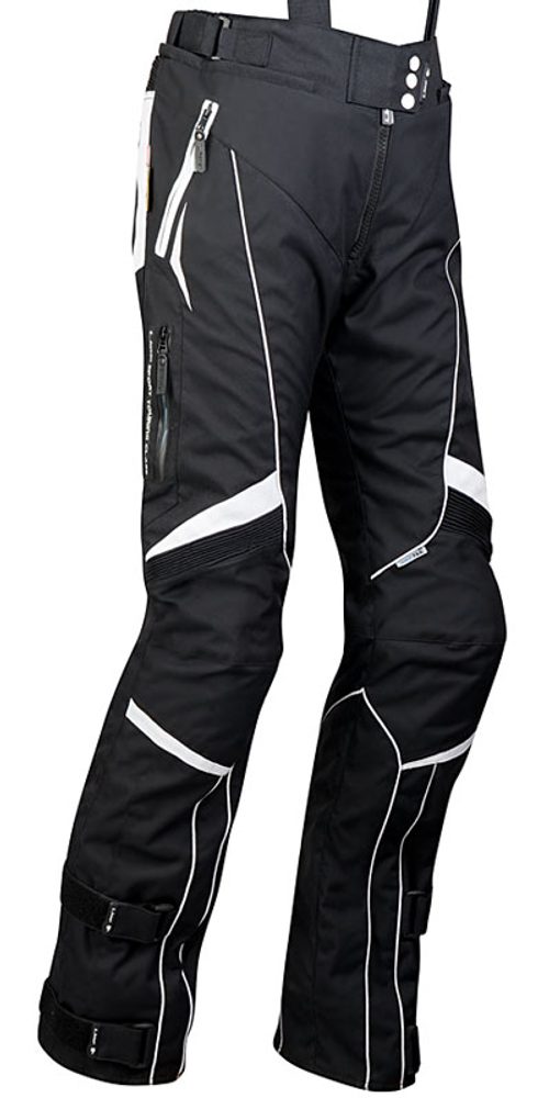 MBW Dámské textilní kalhoty MBW EVELIN - černobílé - 44