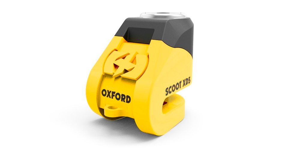 OXFORD Zámek na kotoučovou brzdu OXFORD Scoot XD5, yellow