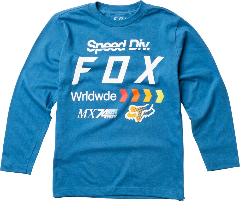 FOX Dětské tričko FOX Murc Ls Tee - modrá