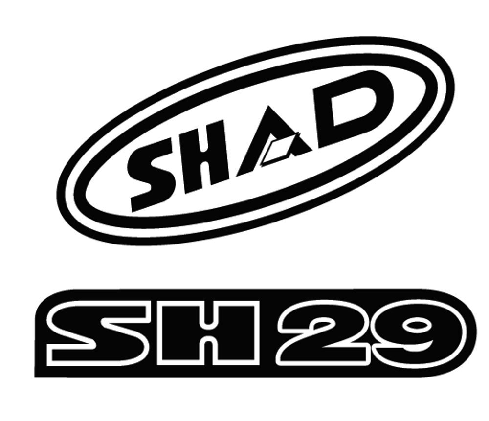 SHAD Samolepky SHAD D1B29ETR červená pro SH29