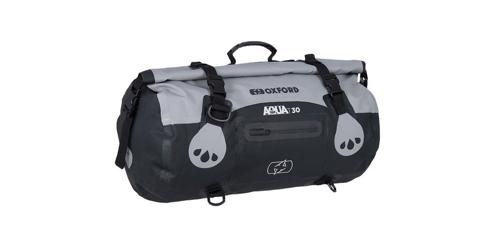 OXFORD Nepromokavý vak na motorku OXFORD AQUA Roll Bag T30 Grey