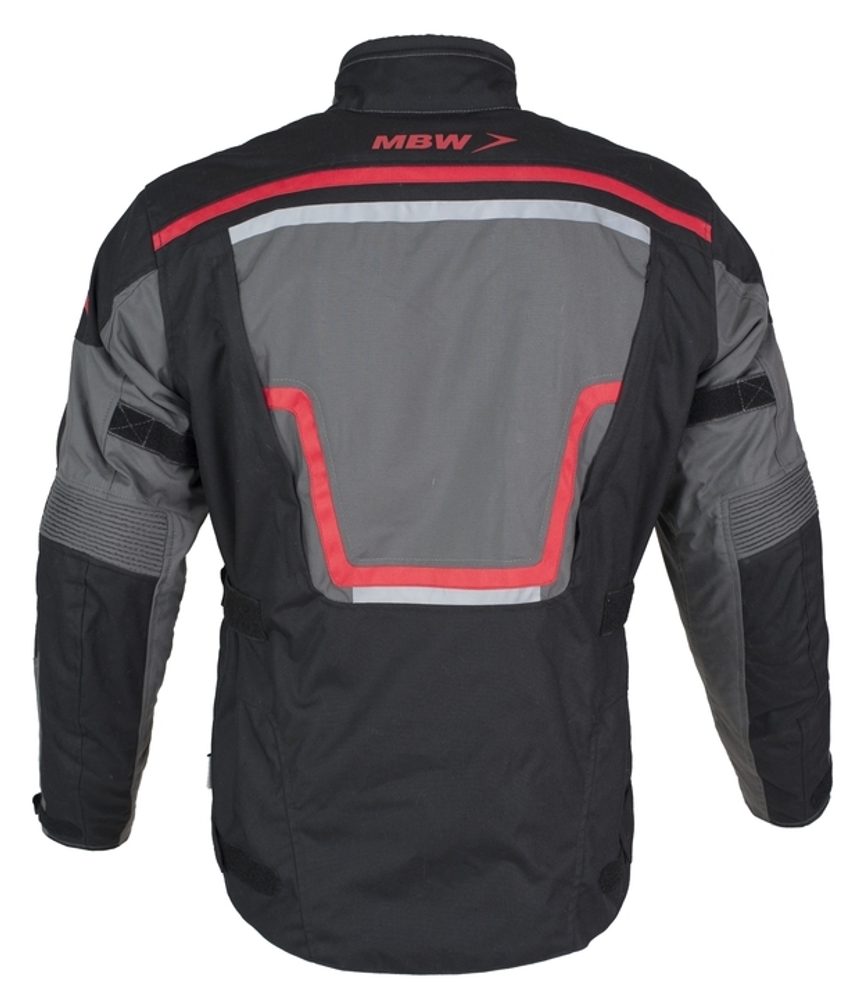 MBW Cestovní textilní bunda MBW ADVENTURE PRO JACKET - šedá