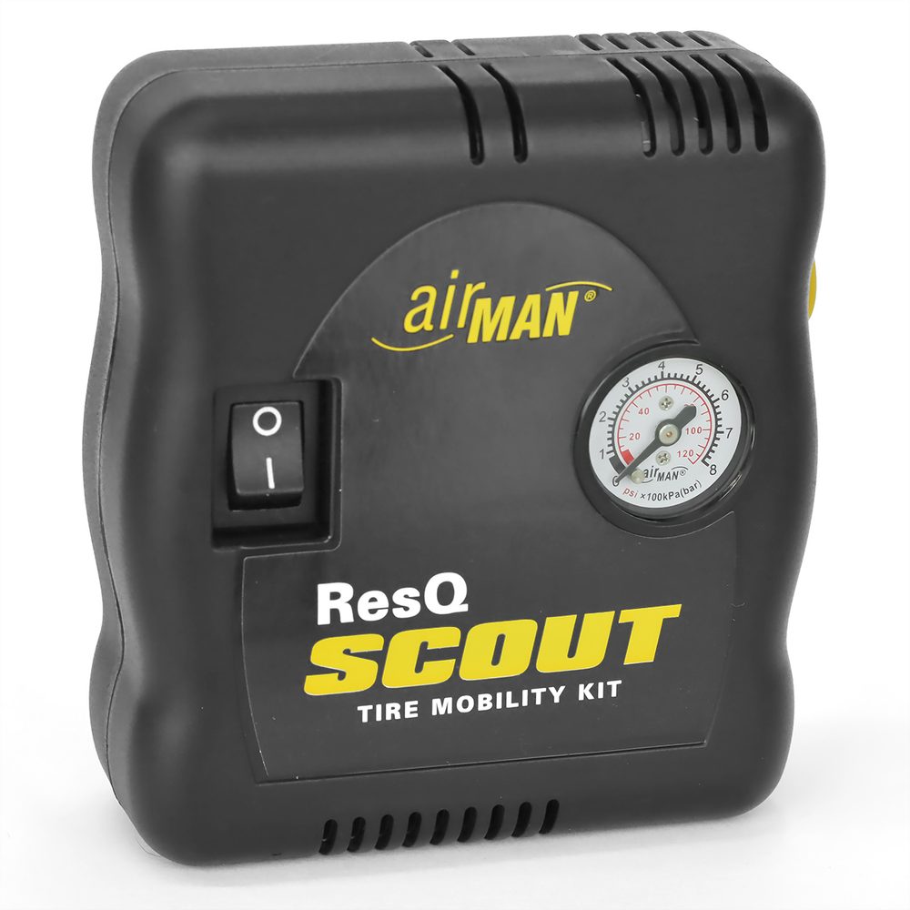 ASP GROUP s.r.o. AirMan ResQ Scout 12 V Compressor +100 ml Tire Sealant - Tire Mobility KIT