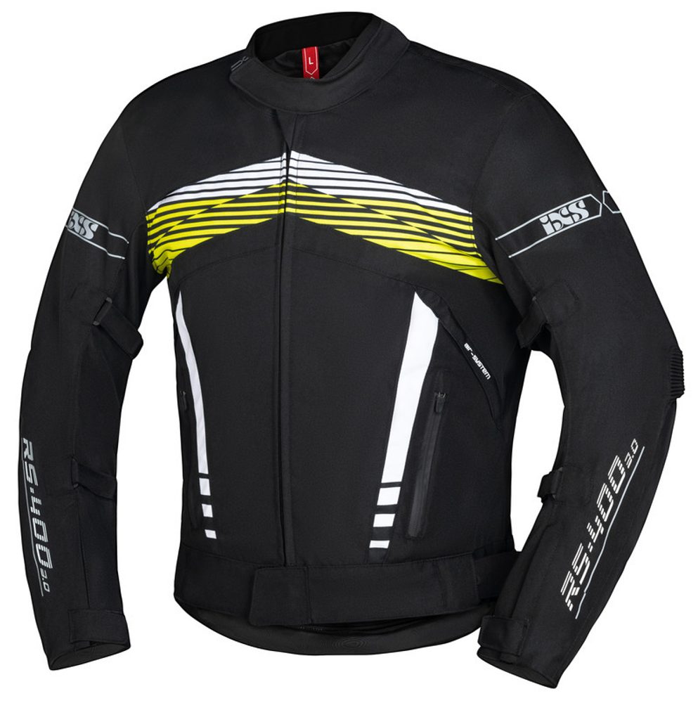 IXS Sportovní textilní bunda iXS RS-400-ST 3.0 žlutá - 2XL