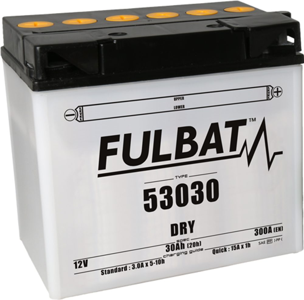 FULBAT Konvenční motocyklová baterie FULBAT 53030 Včetně balení kyseliny