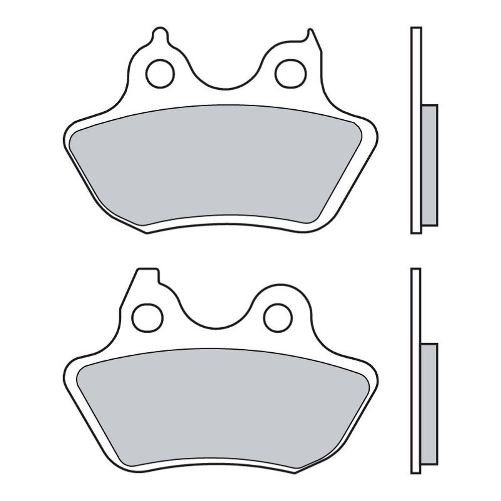 BREMBO Brzdové destičky BREMBO 07HD18CC CC ROAD