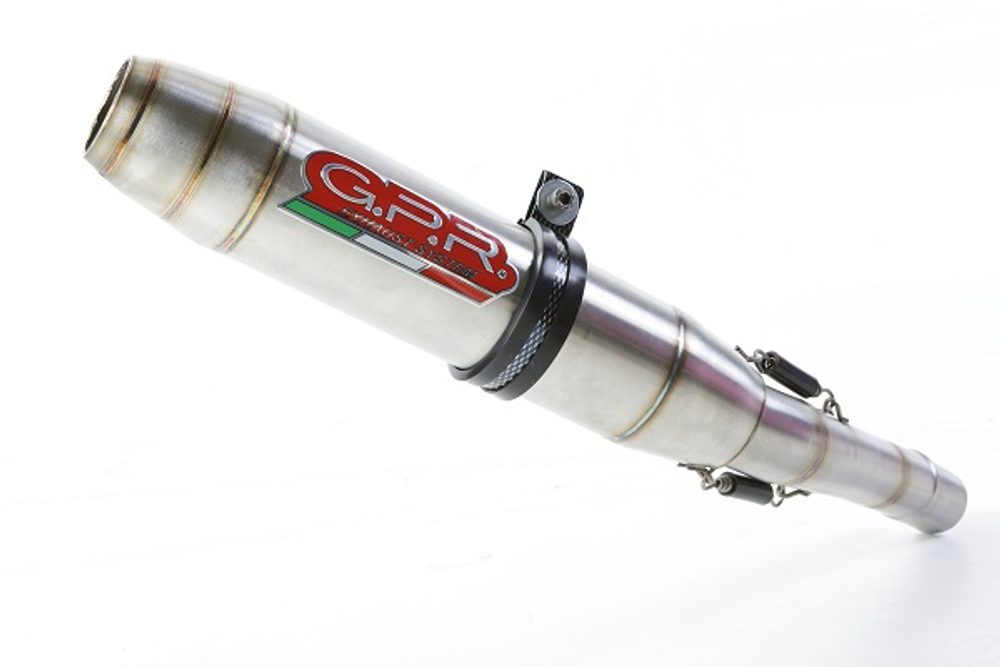 GPR Koncovka výfuku Slip-on GPR DEEPTONE KTM.61.DE Broušená nerezová ocel zahrnuje spojovací svod, odnímatelný dB killer a katalyzátor