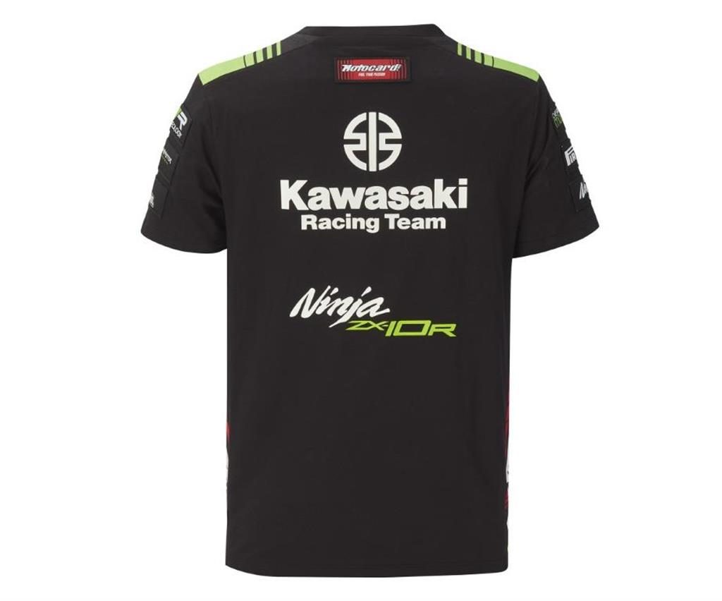 Pánské tričko Kawasaki Racing Team WSBK 2022 - černá - Kawasaki - Trička -  1 274 Kč - K2Moto.cz - Jednou stopou k zážitkům